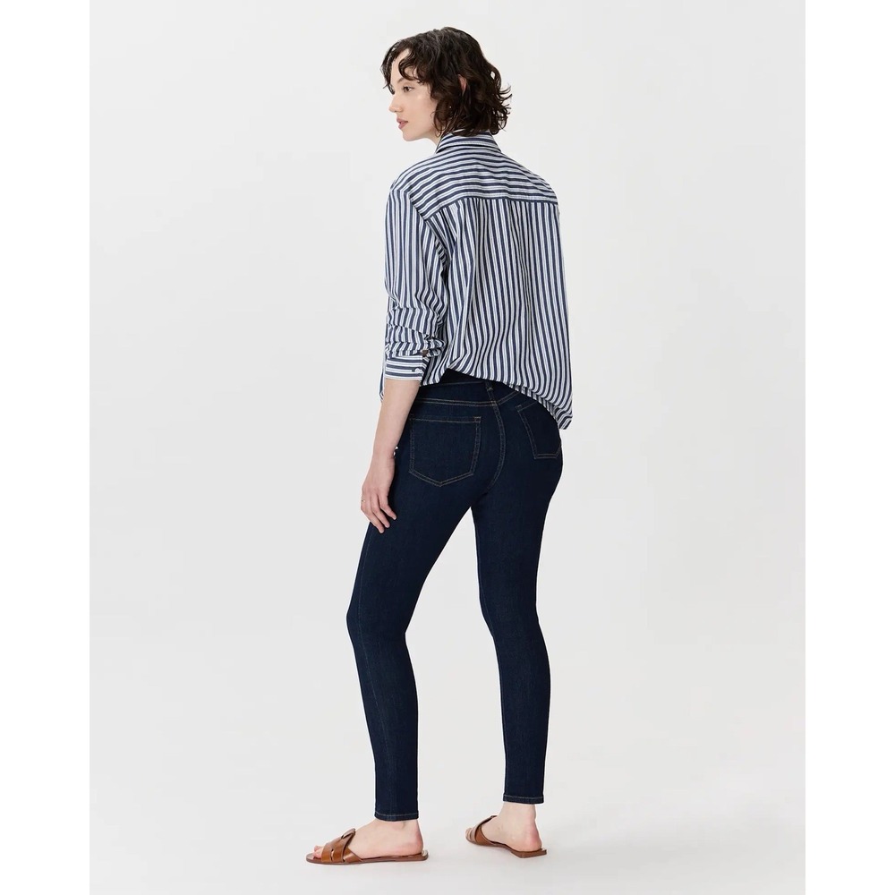 Quince Women's Size 26 Dark Wash Skinny Jeans Organic Cotton Stretch Denim - Picture 3 of 12